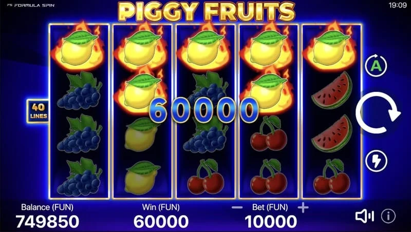 Piggy Fruits - grande vincita dalla Piggy Feature con Wild casuali