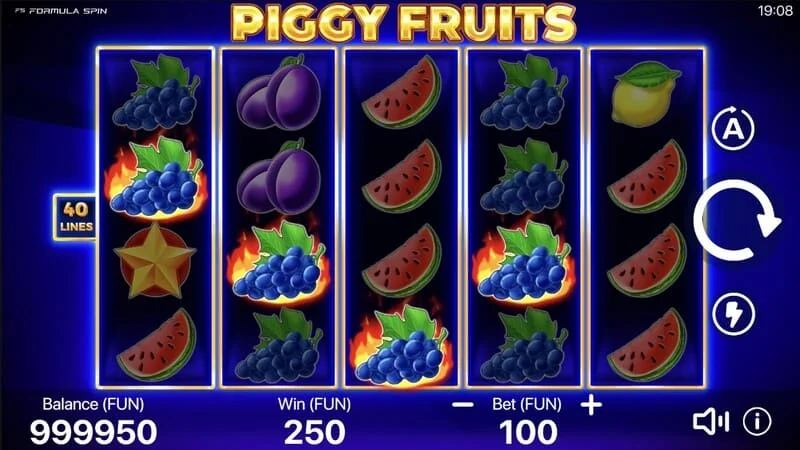 Piggy Fruits - avvio della modalità di gioco principale